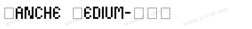 Manche Medium字体转换